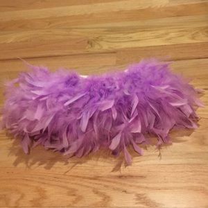 18 month Lavender Feather Diaper Cover